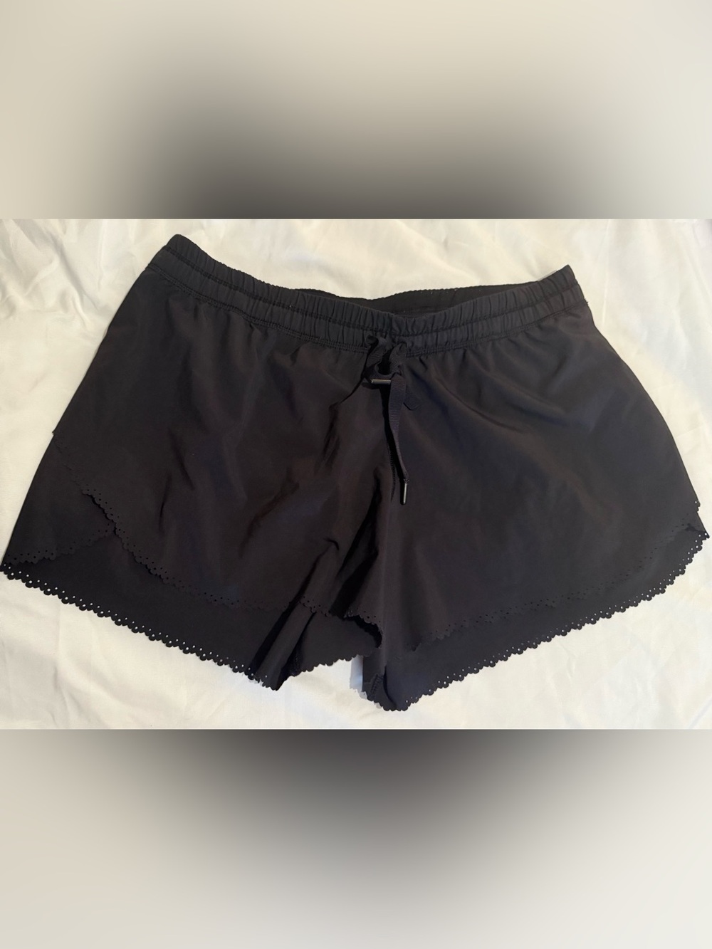 Lululemon Women’s Black Drawstring Shorts - Size 8